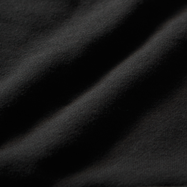 通常の裏起毛生地と比べて毛が抜けにくいです(BLACK) 通常の裏起毛生地と比べて毛が抜けにくいです(BLACK)