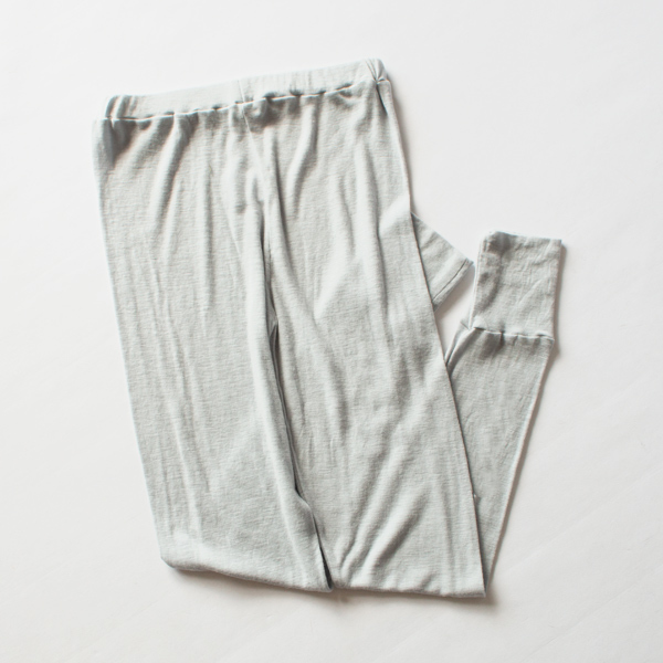 SUPER100S ウールフライス レギンス(GREY)