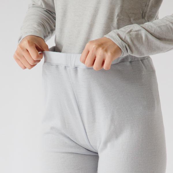 ウエストは総ゴム(身長163cm・GREY) ウエストは総ゴム(身長163cm・GREY)