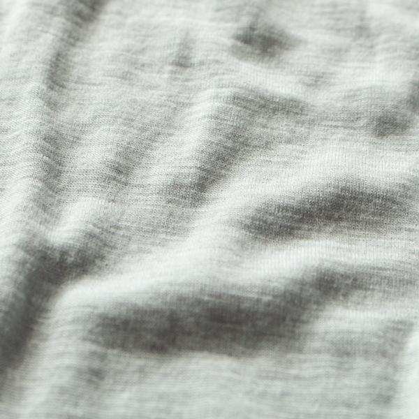 SUPER100'sという細い繊維のウールを使用したフライス生地(GREY) SUPER100'sという細い繊維のウールを使用したフライス生地(GREY)