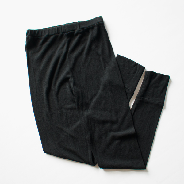 SUPER100S ウールフライス レギンス(BLACK) SUPER100S ウールフライス レギンス(BLACK)