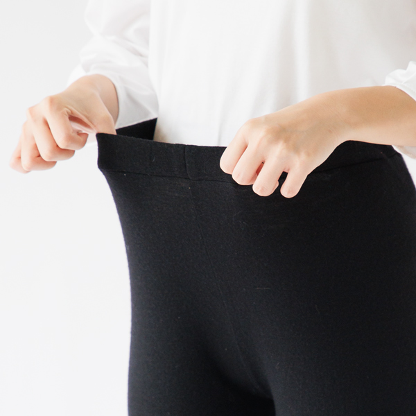ウエストは総ゴム(身長163cm・BLACK) ウエストは総ゴム(身長163cm・BLACK)