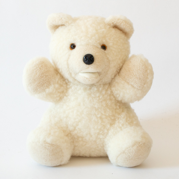 海外 人気 作家 テディベア 白 ホワイト ニット 入手困難 美品 一点物 ボアぬいぐるみ TEDDY／COLDBREAKER（コールドブレーカー）｜愛着を