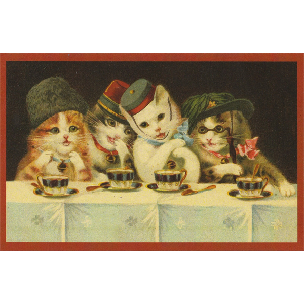 ネコたちのティータイム