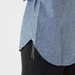 クラシカルな巻き縫い(身長163cm・BLUE S)