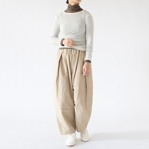 リブクルーネックロングスリーブを重ねて(OLIVE DRAB) リブクルーネックロングスリーブを重ねて(OLIVE DRAB)