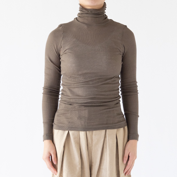 リブタートルネックロングスリーブ(OLIVE DRAB) リブタートルネックロングスリーブ(OLIVE DRAB)