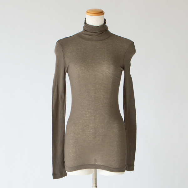 リブタートルネックロングスリーブ(OLIVE DRAB) リブタートルネックロングスリーブ(OLIVE DRAB)
