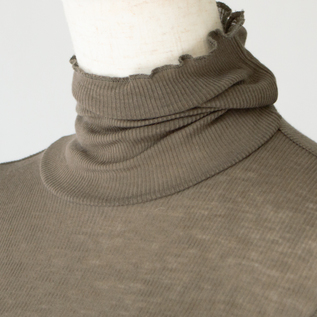 リブタートルネックロングスリーブ(OLIVE DRAB)