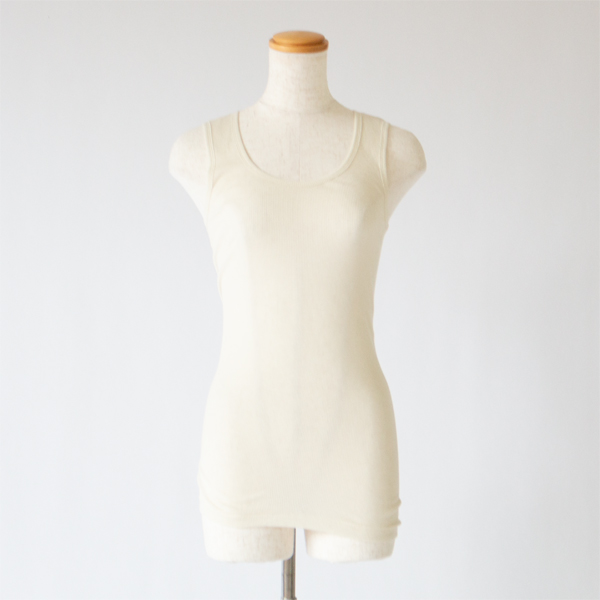 リブクルータンクトップ(VANILLA) リブクルータンクトップ(VANILLA)