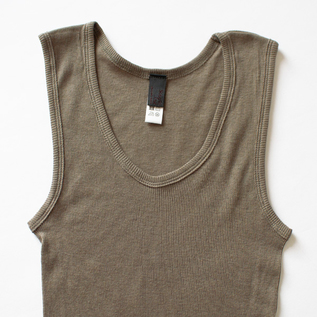 RIBBED CREW TANK TOP