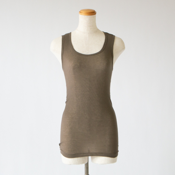 リブクルータンクトップ(OLIVE DRAB) リブクルータンクトップ(OLIVE DRAB)