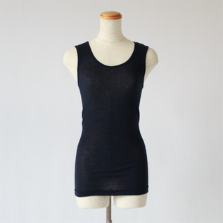 リブクルータンクトップ