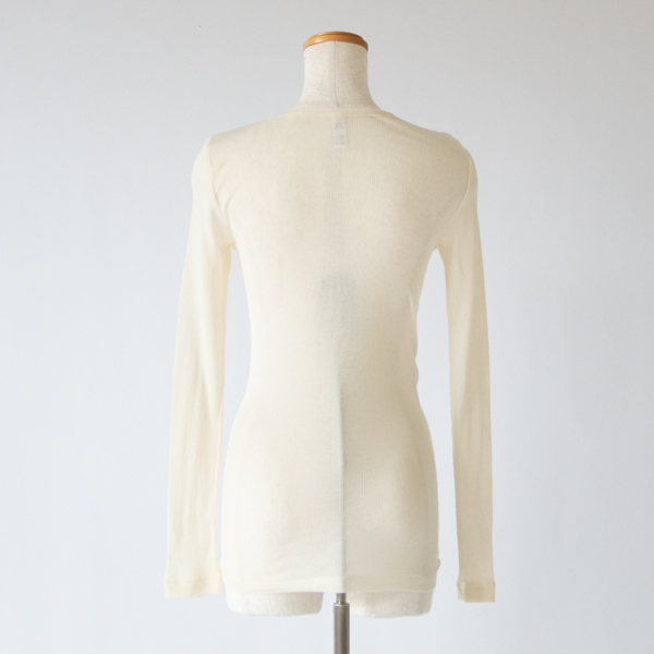 リブクルーネックロングスリーブ(VANILLA) リブクルーネックロングスリーブ(VANILLA)