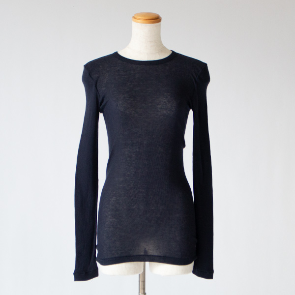 リブクルーネックロングスリーブ(MIDNIGHTNAVY) リブクルーネックロングスリーブ(MIDNIGHTNAVY)