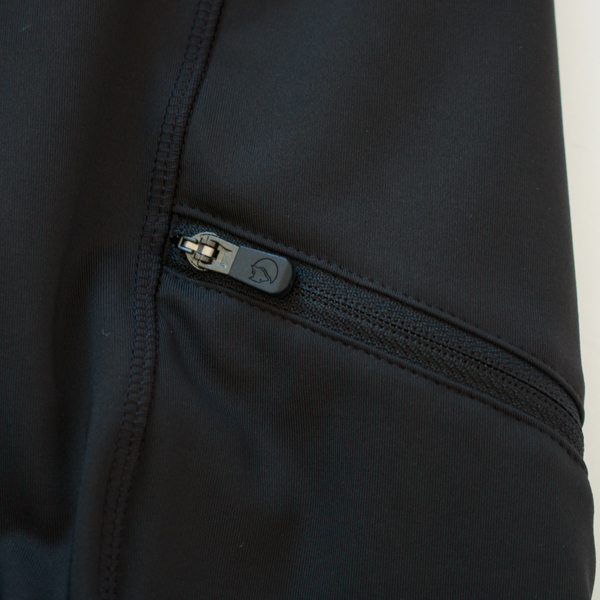 左にジップ付きポケット