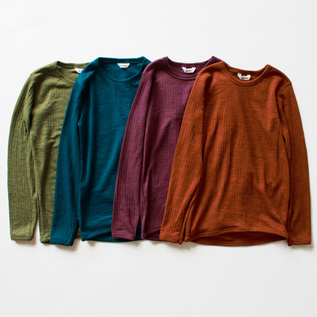 限定色 ウール ロングスリーブ NEEDLE DROP WOOL