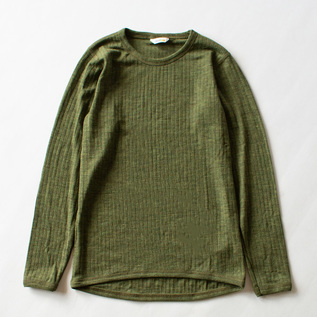 限定色 ウール ロングスリーブ NEEDLE DROP WOOL