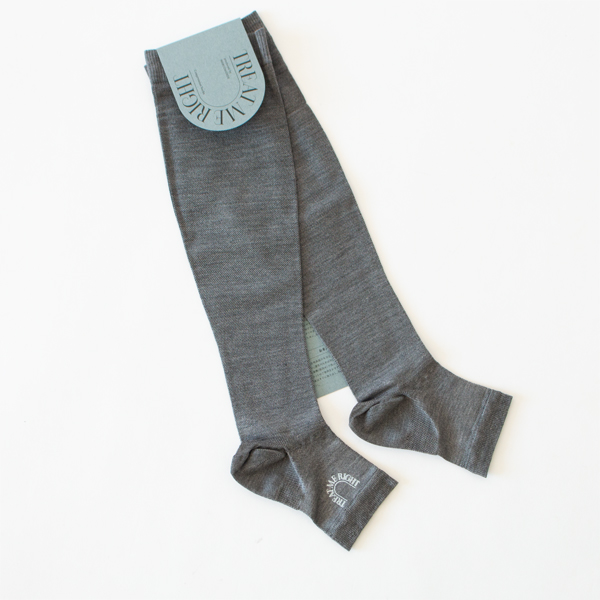 シルク着圧ソックス(Grey)