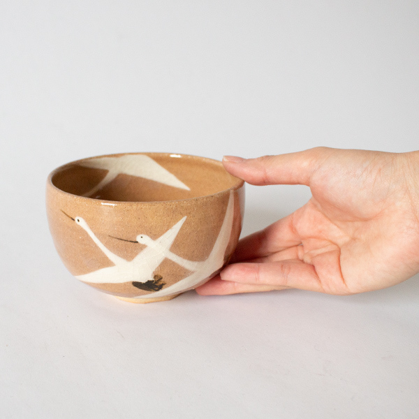 乾山鶴図抹茶碗／蔵珍窯(ぞうほうがま)｜愛着を持ってずっと使いたい