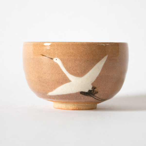 乾山鶴図抹茶碗の反対面