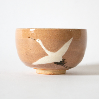 乾山鶴図抹茶碗／蔵珍窯(ぞうほうがま)｜愛着を持ってずっと使いたい