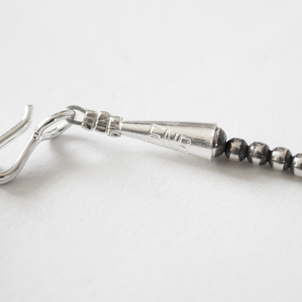 ナバホパールネックレス Oxidized(3mm/全長45cm)