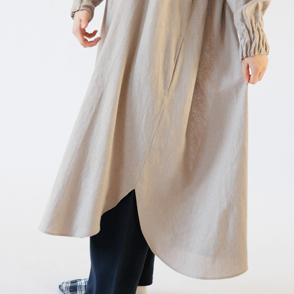 ロング丈でも足捌きのいいかっぽう着です(LONG)