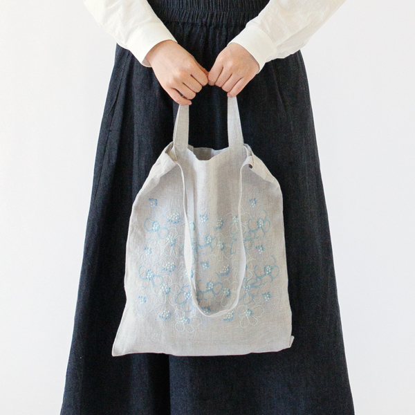 刺繍入り リネンコットントートバッグ／ZUTTO（ズット）｜愛着を持って