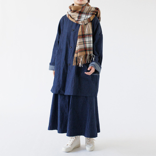 チェックストール CAMEL STEWART／Highland Tweeds(ハイランドツィード