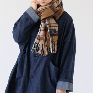 チェックストール CAMEL STEWART／Highland Tweeds(ハイランドツィード