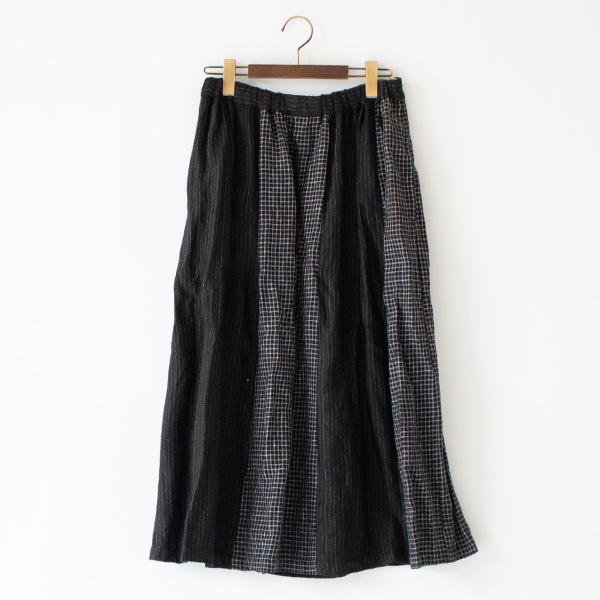 Vlas Blomme スカート 美品 Linen Classical Check コンビネーションスカート／Vlas Blomme