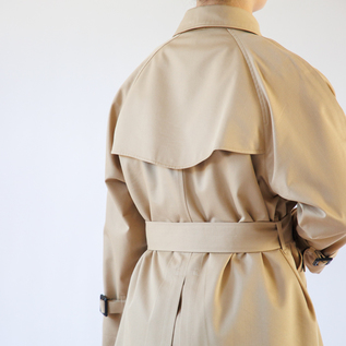 トレンチコートセット【８点】プレミアム着回し　美プラ　布服　1/12　カーキ① ハイネックフードフルジップコート カーキ 1/12スケールアウトフィット