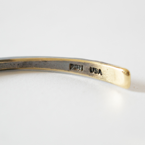 端部の内側に刻印が入っています。(BRASS-M) 端部の内側に刻印が入っています。(BRASS-M)