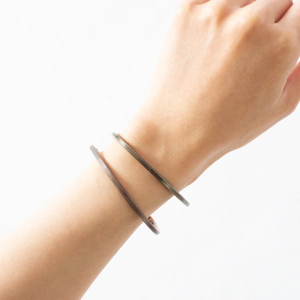 素材違いでの重ね付け 素材違いでの重ね付け