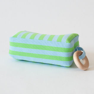 ストライプニットポーチ SMALL(GREEN) ストライプニットポーチ SMALL(GREEN)