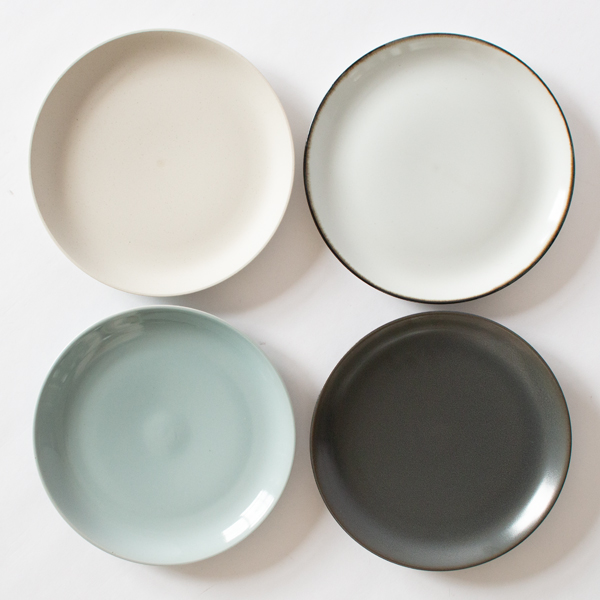 釉薬の異なる4色 釉薬の異なる4色