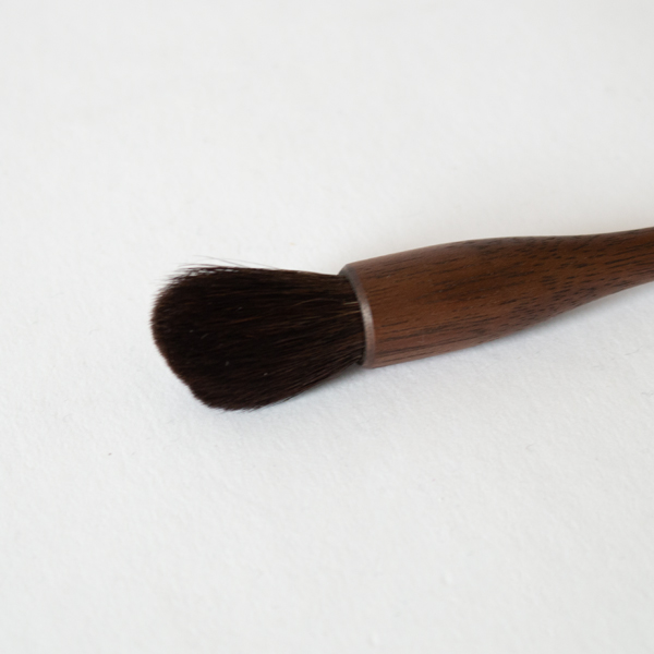 熊野筆 フェイスブラッシュ（山羊毛）(ブライトアップブラッシュ)