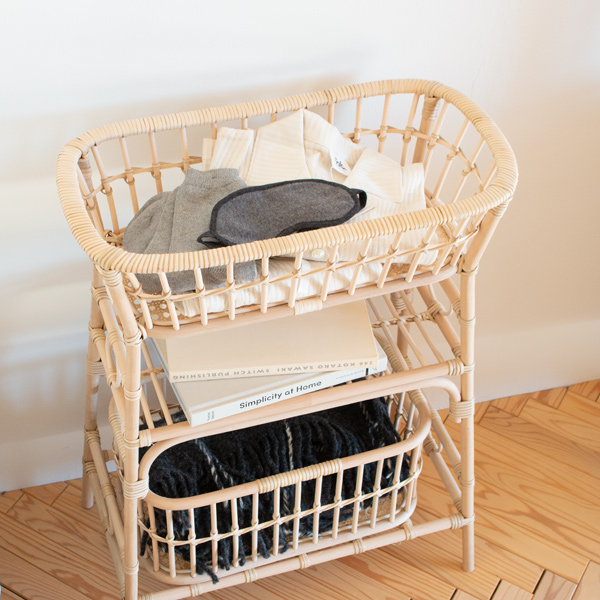 子どもや身長の小さめの方向けの脱衣カゴに(Medium+追加かご)