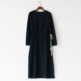 Supima cotton poncho dress with tie waist