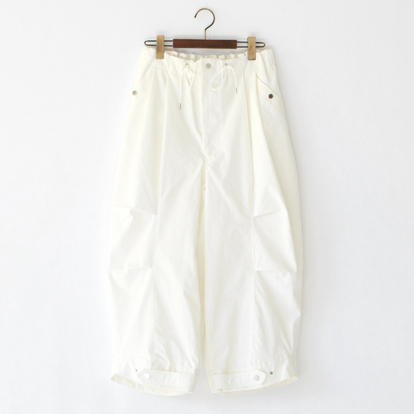 密度ポプリン クロップドミリタリーパンツ(WHITE) 密度ポプリン クロップドミリタリーパンツ(WHITE)