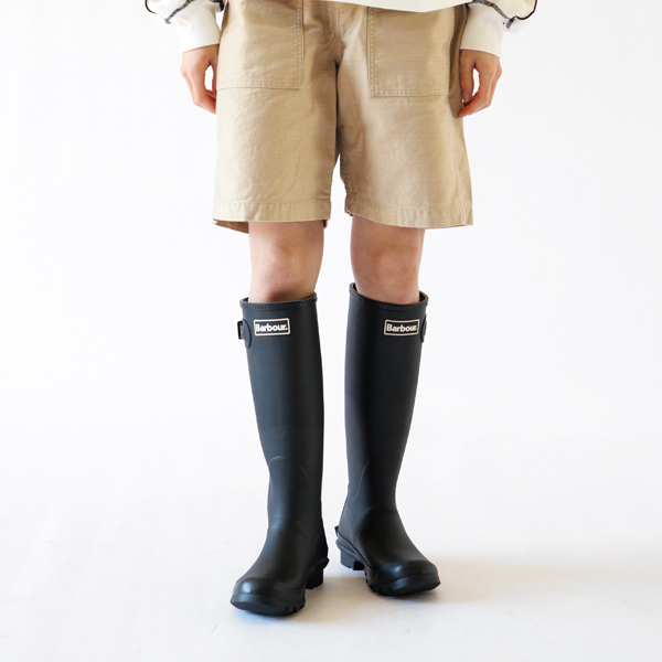 レインブーツ barbour bede tall welly(black)