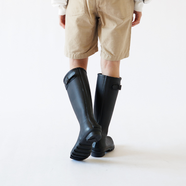 レインブーツ barbour bede tall welly(black)