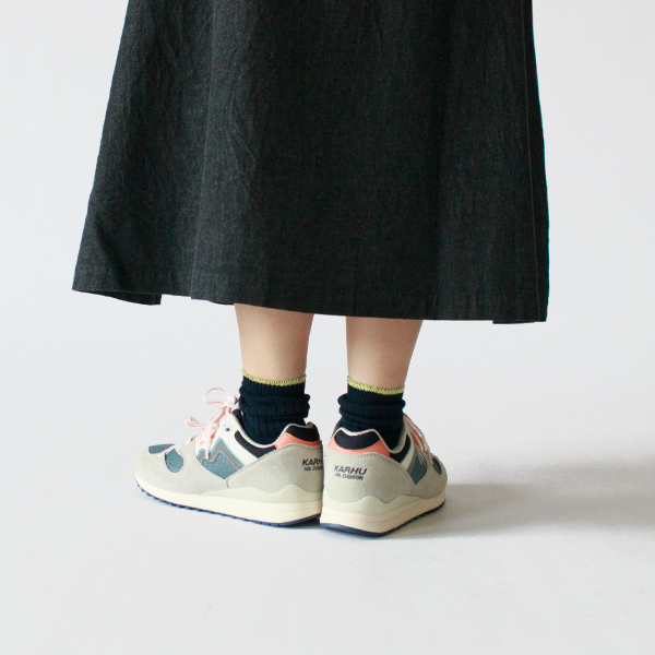 くしゅっとさせて履くのも可愛いです。(ネイビー)