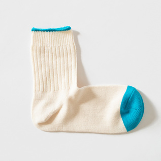 WOMEN COTTON RIB MIDDLE CREW SOCKS