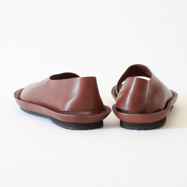 オープントゥシューズ BROWN