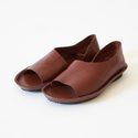 オープントゥシューズ BROWN
