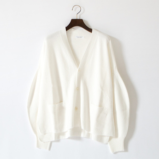 和紙コットン スムースニットカーディガン