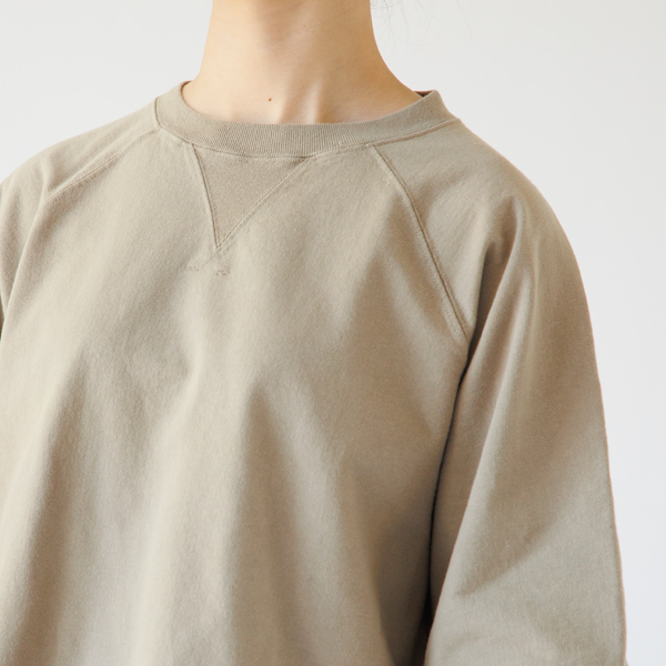 春先から着られる、薄手のスウェット(SAND BEIGE) 春先から着られる、薄手のスウェット(SAND BEIGE)