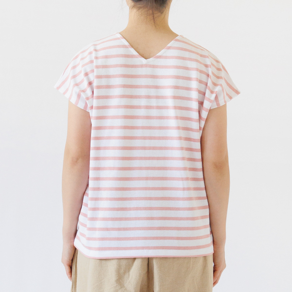 Vを後ろにして着用